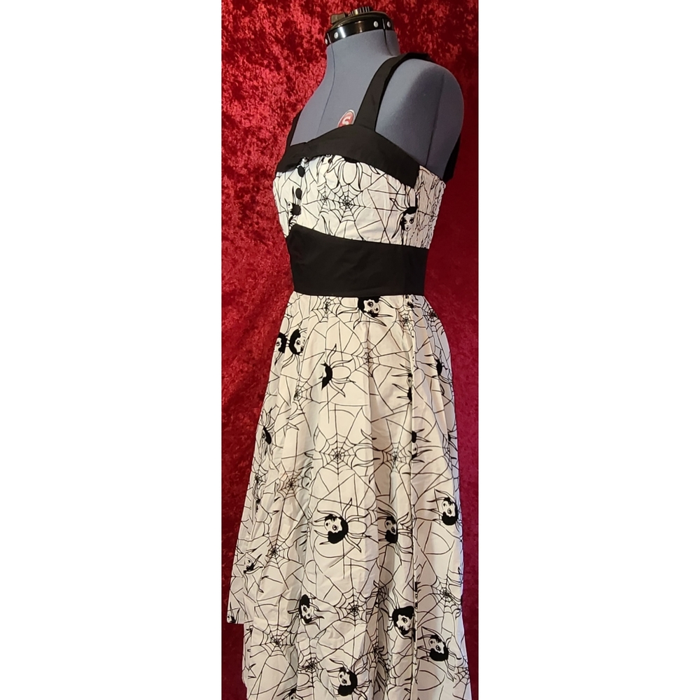 Hell Bunny Spiderweb Rockabilly Dress π·οΈπΈοΈπ·οΈ - Picture 2 of 5